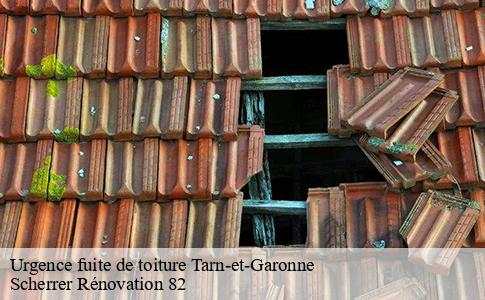Urgence fuite de toiture 82 Tarn-et-Garonne  Scherrer Rénovation 82
