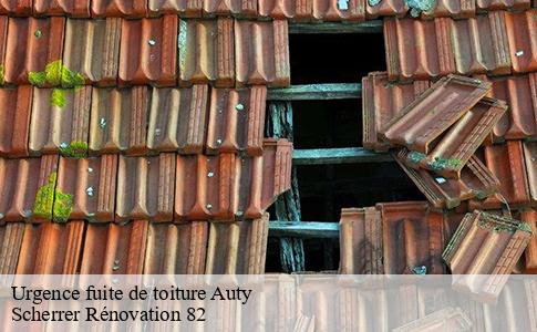 Urgence fuite de toiture  auty-82220 Scherrer Rénovation 82