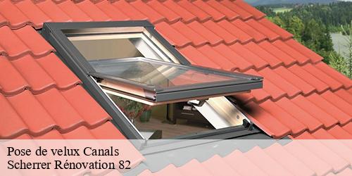 Pose de velux  canals-82170 Scherrer Rénovation 82
