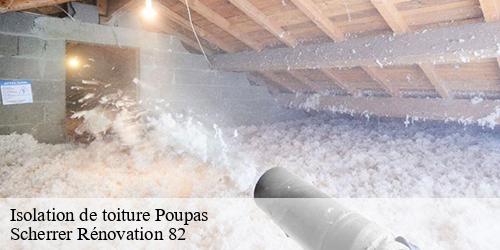 Isolation de toiture  poupas-82120 Scherrer Rénovation 82