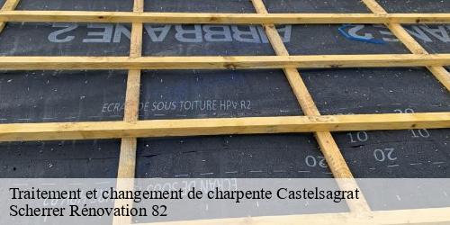 Traitement et changement de charpente  castelsagrat-82400 Scherrer Rénovation 82