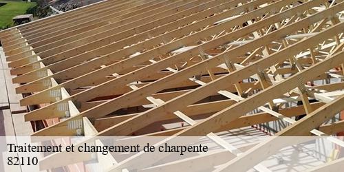 Traitement et changement de charpente  lauzerte-82110 Scherrer Rénovation 82