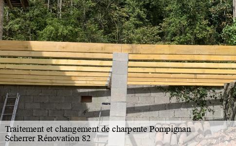 Traitement et changement de charpente  pompignan-82170 Scherrer Rénovation 82
