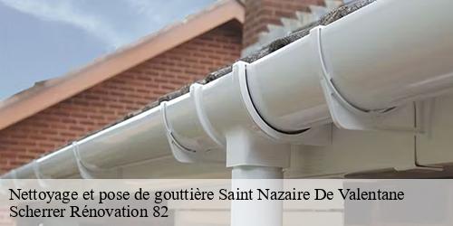 Nettoyage et pose de gouttière  saint-nazaire-de-valentane-82190 Scherrer Rénovation 82