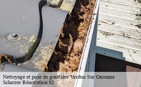 Nettoyage et pose de gouttière  verdun-sur-garonne-82600 Scherrer Rénovation 82